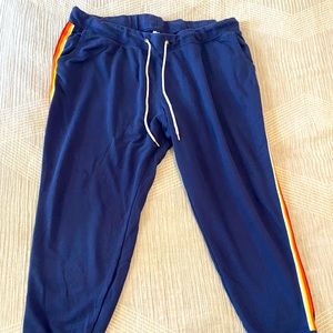 Old Navy plus size 4x navy striped lounge pants